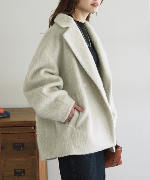 DISCOAT（ディスコート）の「【WEB限定】シャギーミドルコート（その他