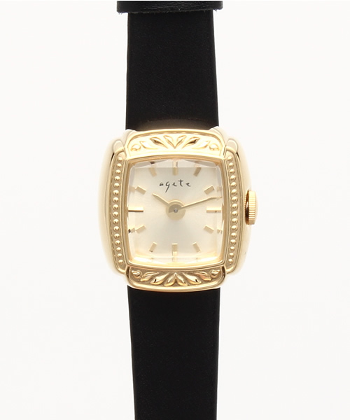 agete（アガット）の「カメレオンウォッチ革ベルト 【AGETE41YG時計