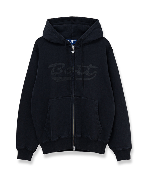 BoTT / ボット】Washed Script Logo Zip Hoodie（パーカー）｜BOTT
