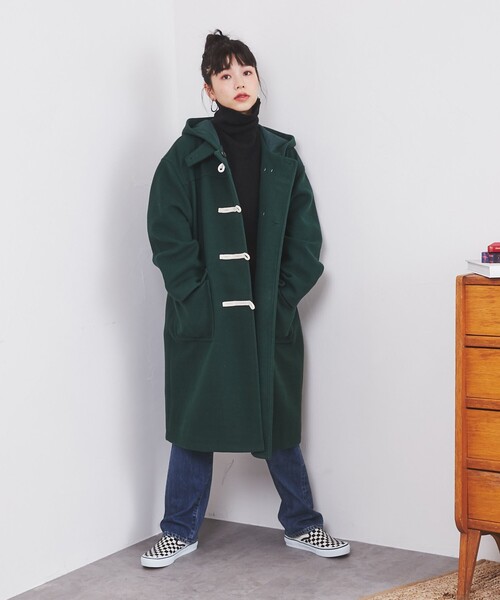 coen（コーエン）の「ジャージーメルトンダッフルコート（ダッフル
