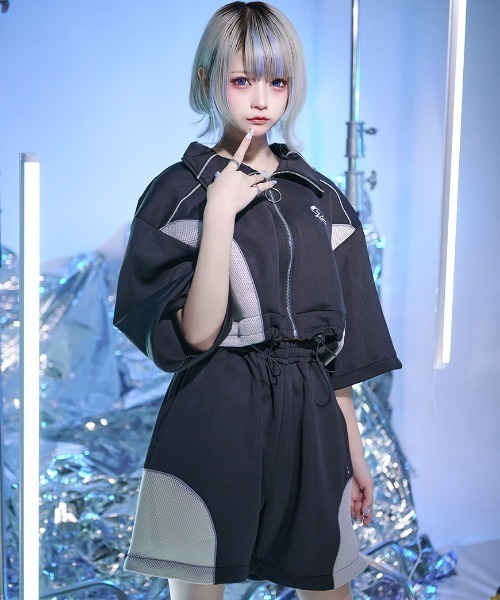 ililil/イルイルイル』【あのね。コラボジャージ】ロゴ刺繍入り