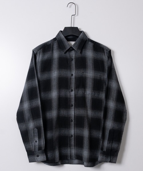 セール】【a】ソフトネル オンブレチェックシャツ（シャツ/ブラウス
