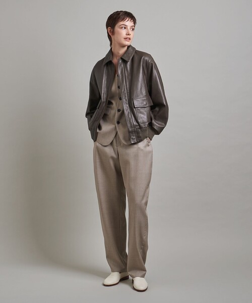 LOEFF（ロエフ）の「＜LOEFF＞ラムレザー フライトジャケット UNISEX