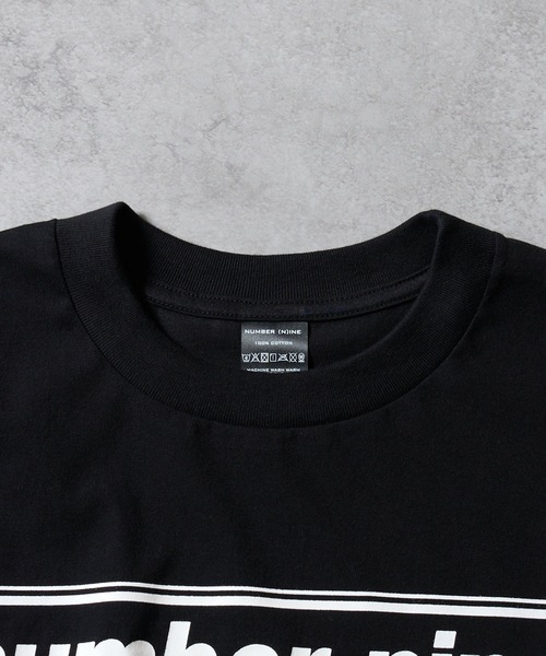 number nine BOX LINE T-SHIRT / ナンバーナインロゴ ボックスライン T