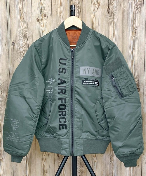 AVIREX（アヴィレックス）の「MA1 -REFLECT STENCIL-リバーシブル（MA