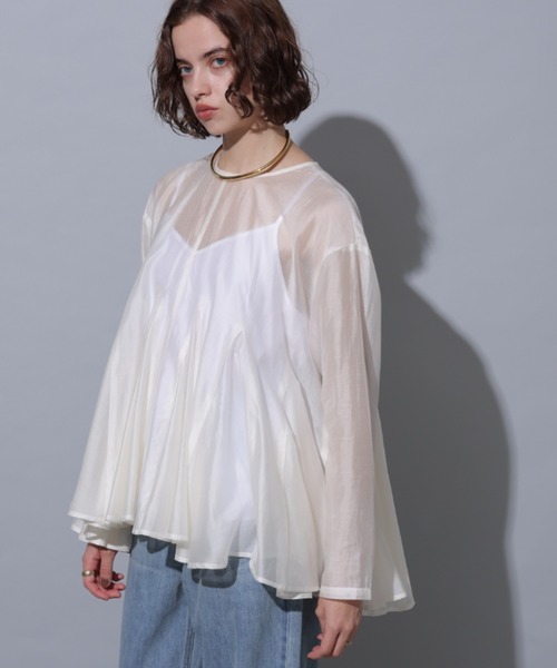 CADUNE（カデュネ）の「シアーフレアブラウス（シャツ/ブラウス）」 - WEAR