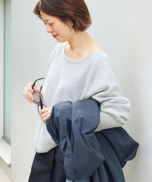 plage（プラージュ）の「2WAY ラグラン Back V プルオーバー（ニット