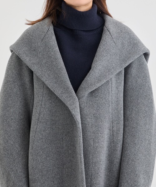 HARUNOBUMURATA/ハルノブムラタ】KAREN/WOOL HOODED COAT/ウール