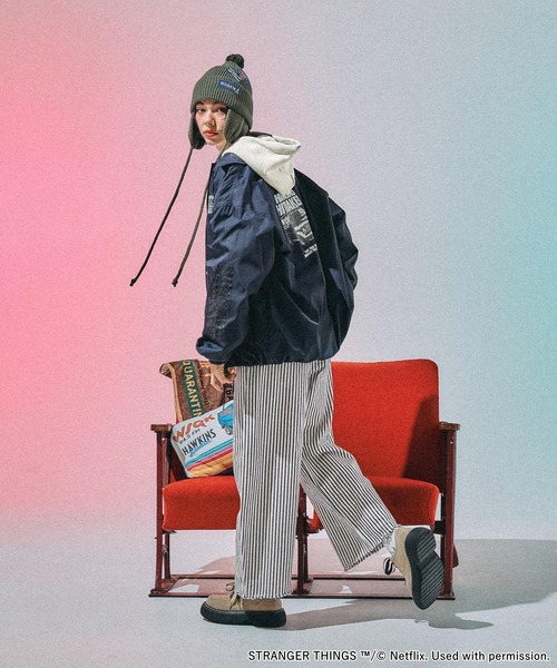 STRANGER THINGS】コラボ アソートコーチジャケット（ナイロン