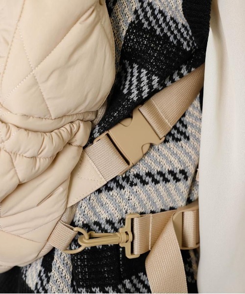 キルティングメッシュ付きフロントリュック【XSサイズ追加！・飛び出し