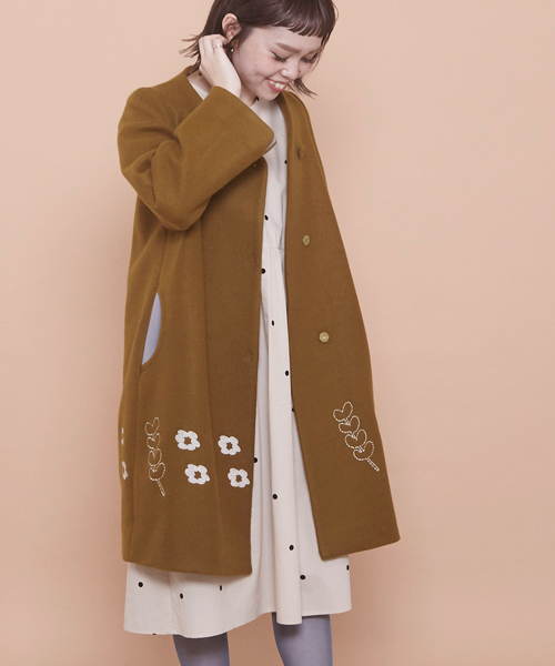 PATOU パトゥ ブークレコクーン ロングコート 34 Patou | ウール混