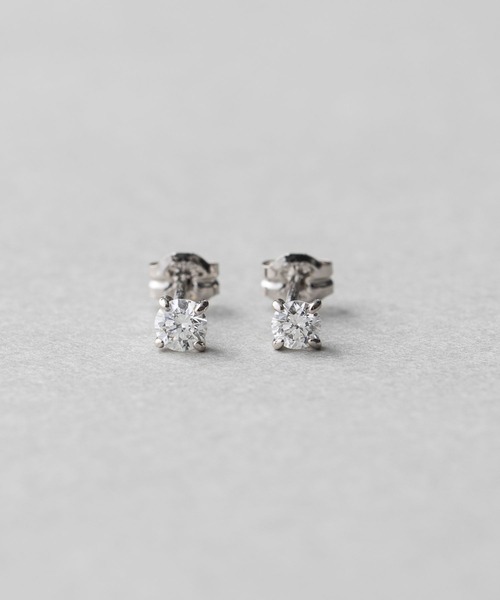 PT900 ダイヤモンド 0.2ct ピアス「ブライト」（ピアス（両耳用