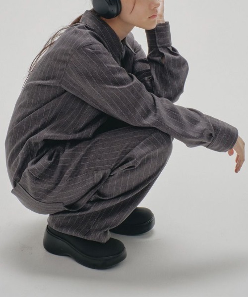 TODAYFUL（トゥデイフル）の「TODAYFUL Stripe Zip Combinaison