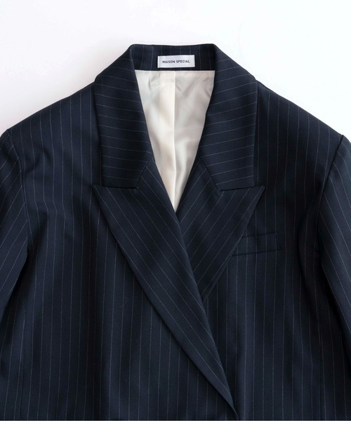 MAISON SPECIAL（メゾンスペシャル）の「Over Medium Pinstripe Jacket