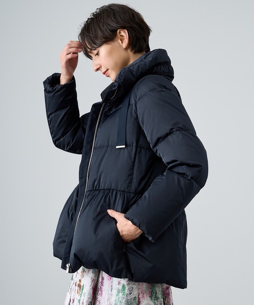 ANAYI（アナイ）の「ソロサテンペプラムダウンコート（ダウン
