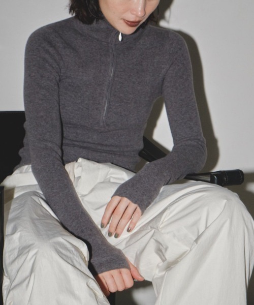 TODAYFUL（トゥデイフル）の「TODAYFUL Halfzip Rib Knit ハーフジップ