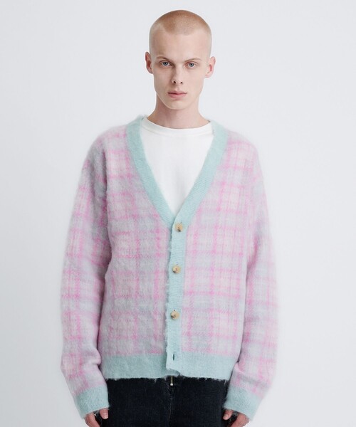 Jieda（ジエダ）の「MOHAIR CHECKED CARDIGAN（カーディガン/ボレロ