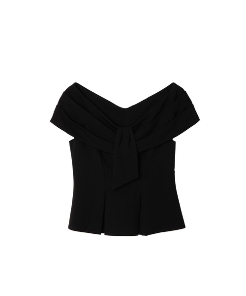 Her lip to（ハーリップトゥー）の「Lily Shawl Peplum Top（Tシャツ