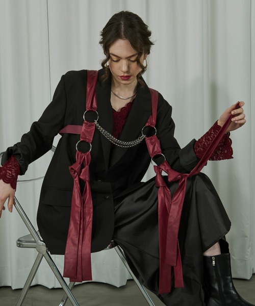 Ezick（エジック）の「Multi-layered リボンハーネス（サスペンダー