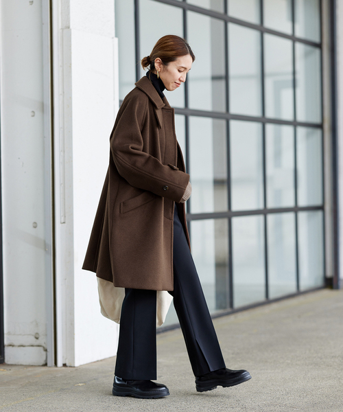 FRAMeWORK（フレームワーク）の「ラムウールMIXシャルムバルカラー