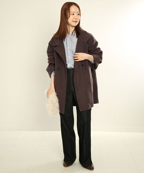 SLOBE IENA（スローブイエナ）の「《追加》souple woolダブルフェイス