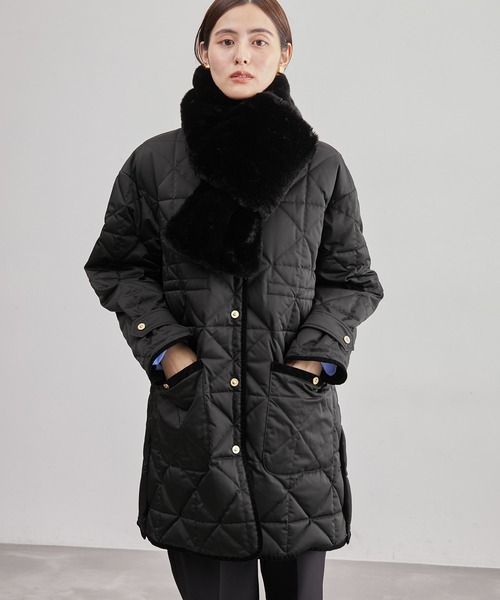 ROPE'（ロペ）の「【TAION×LIMONTA】軽量Vネックキルティング ミドル