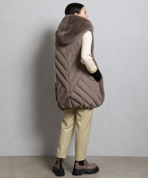 ファーキルティングダウンベスト（ダウンベスト）｜MARECHAL TERRE