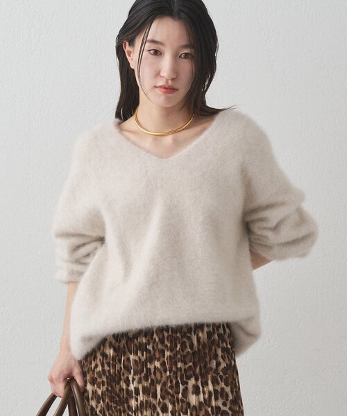 セール】FURカシミヤVニット（ニット/セーター）｜LOUNGEDRESS