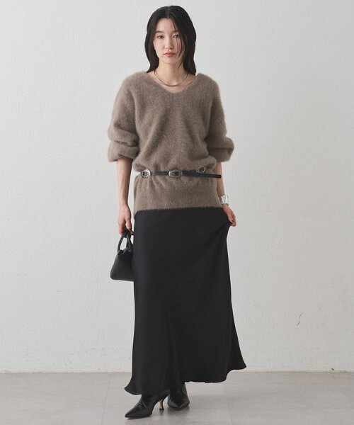 セール】FURカシミヤVニット（ニット/セーター）｜LOUNGEDRESS