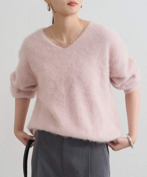 セール】FURカシミヤVニット（ニット/セーター）｜LOUNGEDRESS