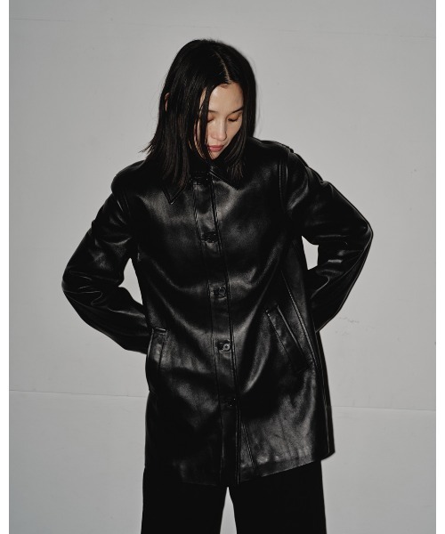 TODAYFUL（トゥデイフル）の「Ecoleather Soutiencollar Jacket