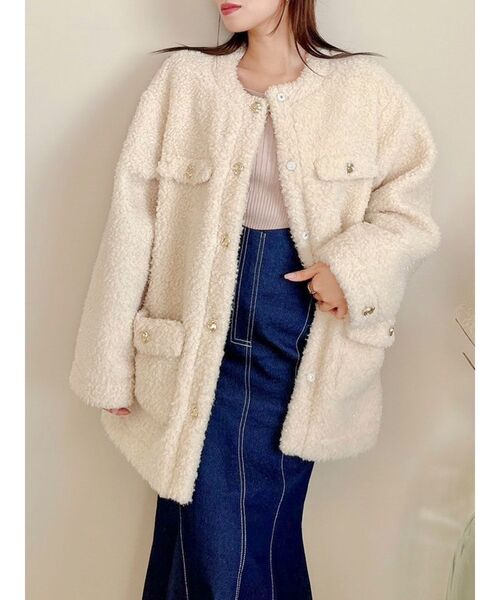 dazzlin（ダズリン）の「ボアフレンチブルゾン（ブルゾン）」 - WEAR