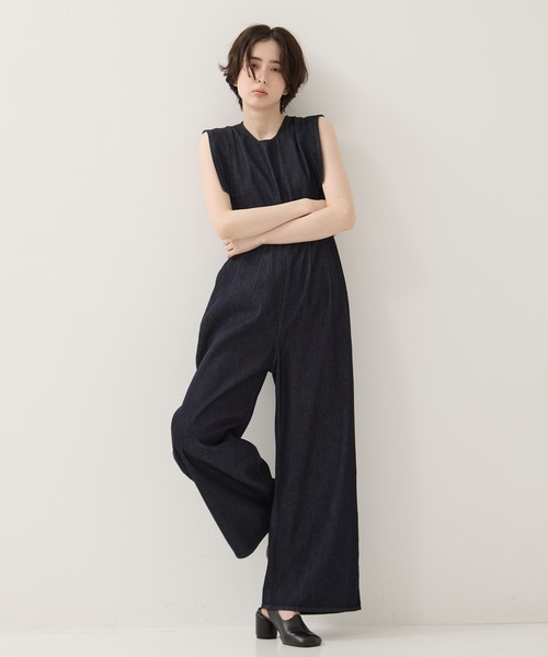 セール】【CLANE/クラネ】SQUARE SLEEVE DENIM ALL IN ONE/スクエア
