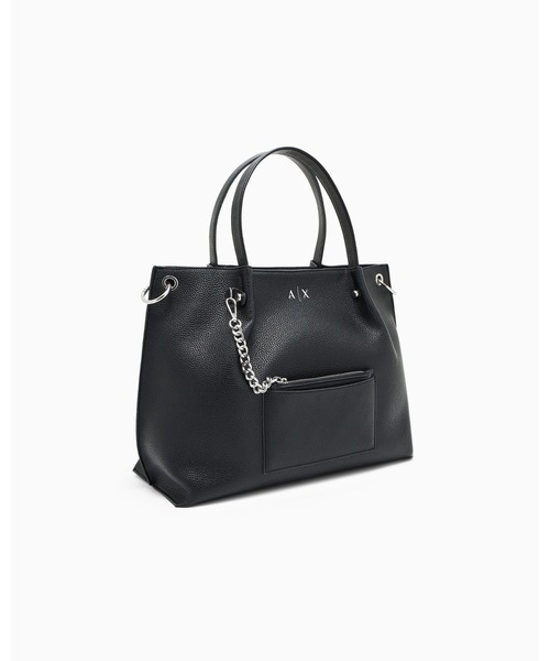 A|X アルマーニ エクスチェンジ】AXロゴ ミディアムトートバッグ