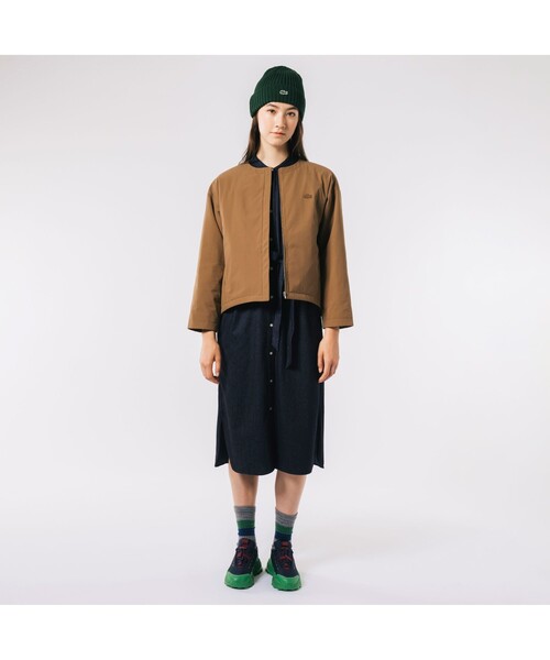 LACOSTE（ラコステ）の「パデッドショートコート（ノーカラー