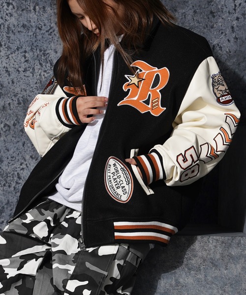 1111clothing（ワンフォークロージング）の「ワッペン刺繍 袖PU