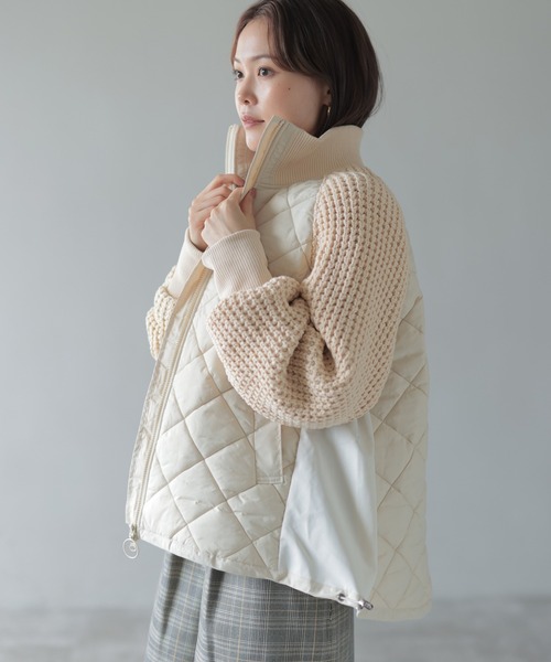 HERENCIA（ヘレンチア）の「キルティング ニット ドッキング