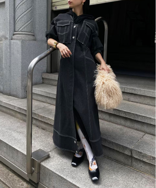 Ameri（アメリ）の「UND 3WAY DENIM DRESS（ワンピース）」 - WEAR