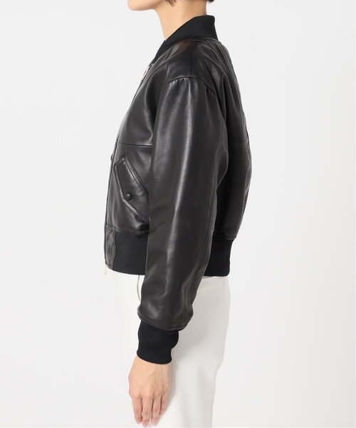 Noble（ノーブル）の「《追加》ラムレザーMA-1ブルゾン（MA-1）」 - WEAR