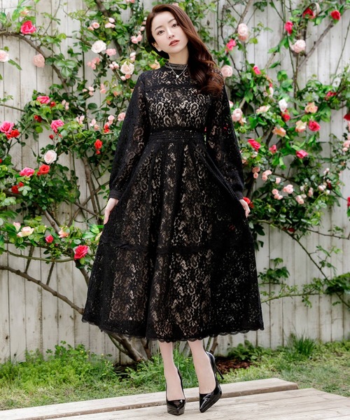 emiriawiz（エミリアウィズ）の「ロングスリーブレースワンピース