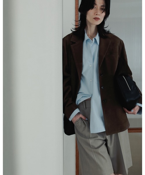 anuke（アンヌーク）の「Eco Suede Jacket（テーラードジャケット