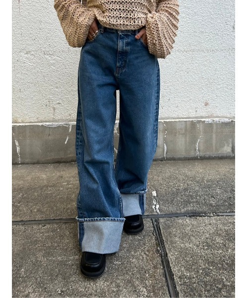 BLACK BY MOUSSY（ブラックバイマウジー）の「Roll-up Denim(ロール