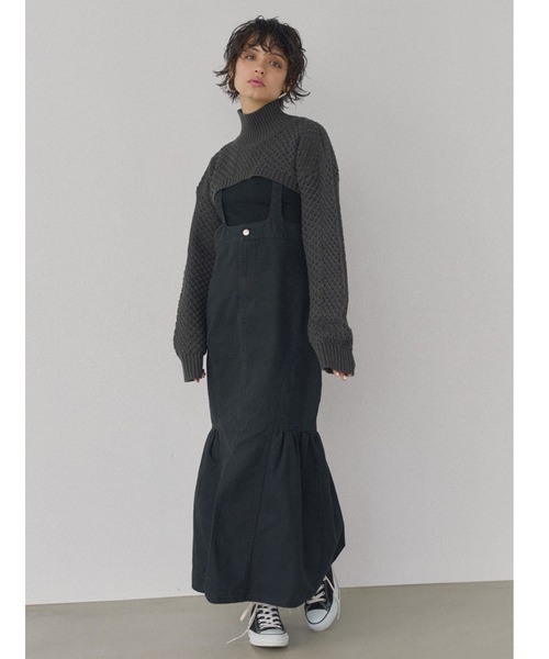 ALEXIA STAM（アリシアスタン）の「Salopette Flare Skirt/ サロペット