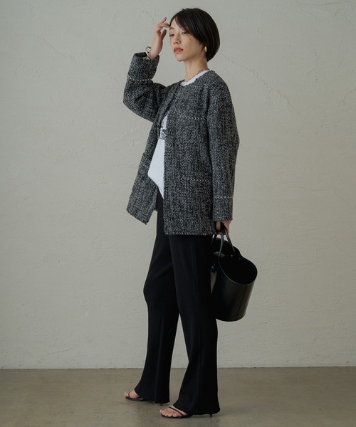 LOUNGEDRESS（ラウンジドレス）の「チェーンツイードジャケット（ノー