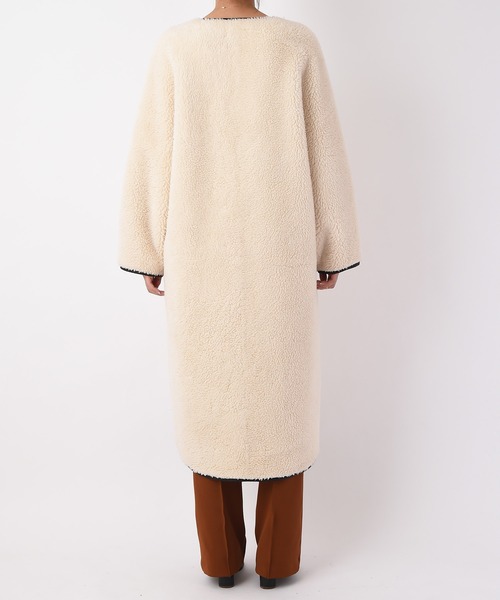 AKTE（アクテ）の「ロングボアコート（ノーカラーコート）」 - WEAR