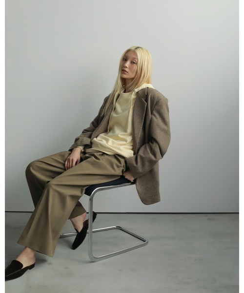 Herringbone Wool Jacket（テーラードジャケット）｜anuke（アンヌーク