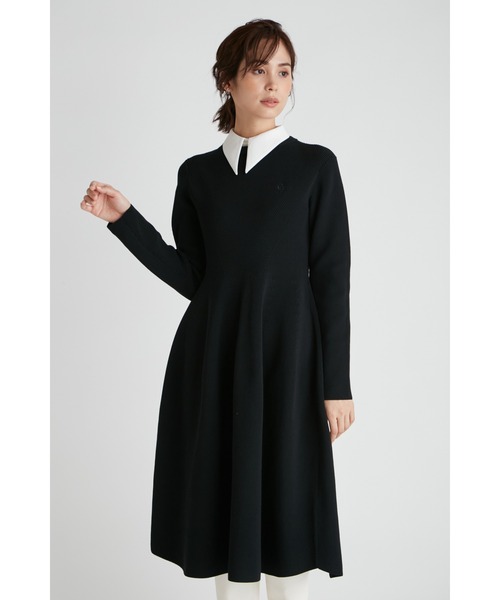 CELFORD（セルフォード）の「襟付きニットワンピース（ワンピース