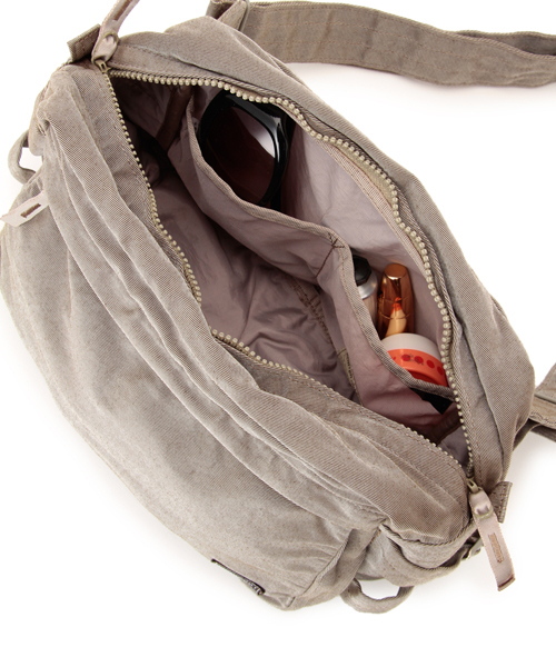 ポーター OVERDYE ウエストバッグ ボディバッグ カーキ グレー OVERDYE