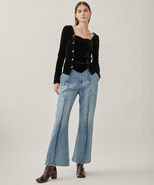 YOHEI OHNO/ヨウヘイオオノ】ベーシックウォッシュドデニム（デニム