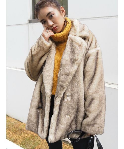 EVRIS（エヴリス）の「ヴィンテージファーコート（その他アウター